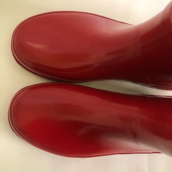 NORTY Women’s Red Ankle Waterproof Winter Rain Boots Size 7 - Picture 10 of 15